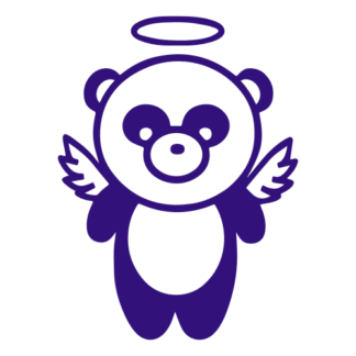 Angel Panda Wings Decal (Purple)